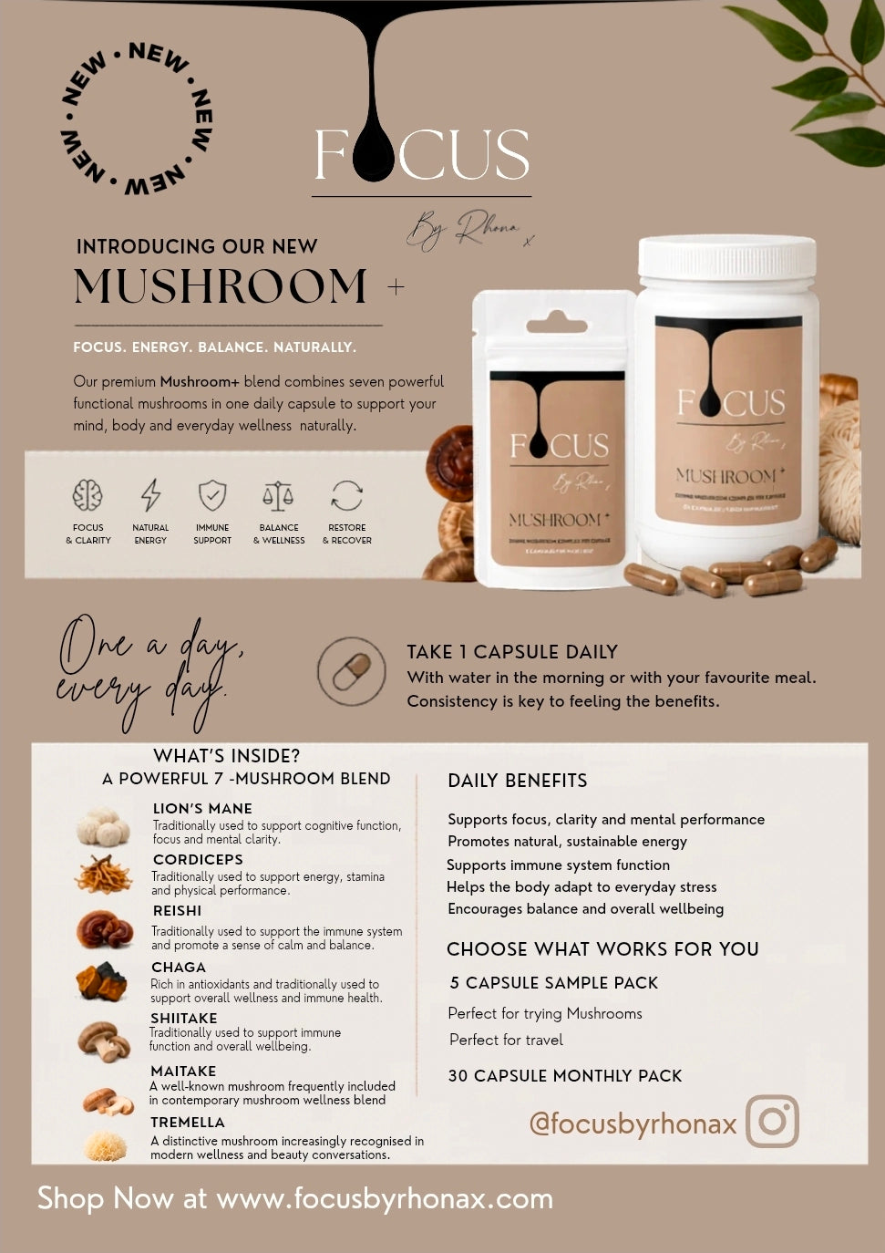 MUSHROOM + 30 DAY SUPPLY